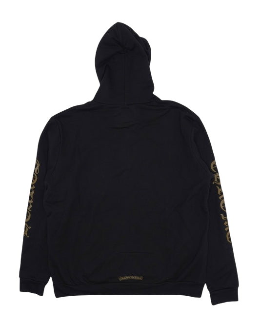 Chrome Hearts Vertical Logo Zip Up Hoodie Black Army Green